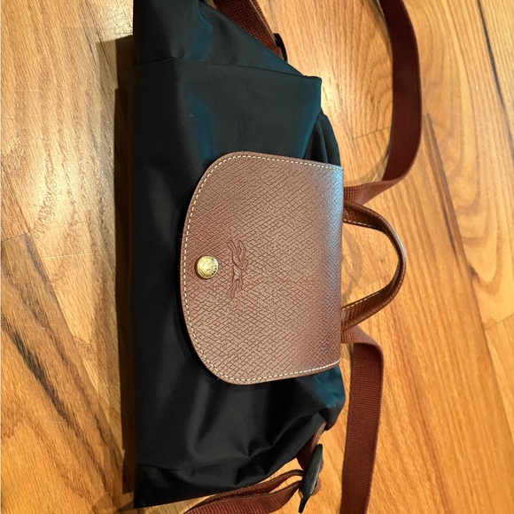 Longchamp Black and Brown Backpack - Picture 6 of 9